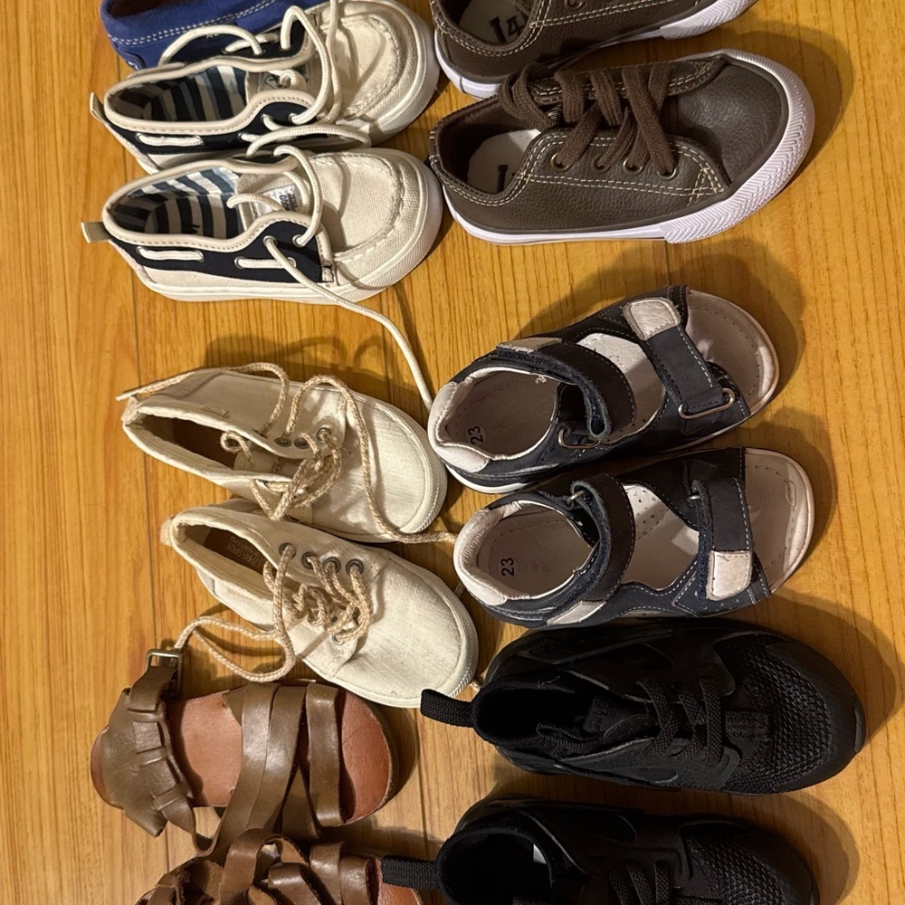 Nike Blue and White Sneakers Athletic Casual